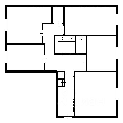Планировка этой квартиры по данным Циан