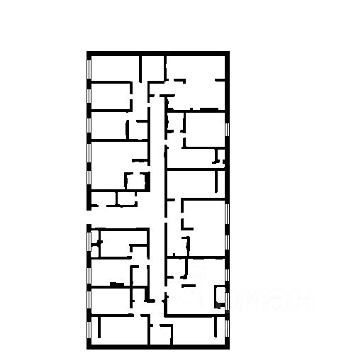 Планировка этой квартиры по данным Циан