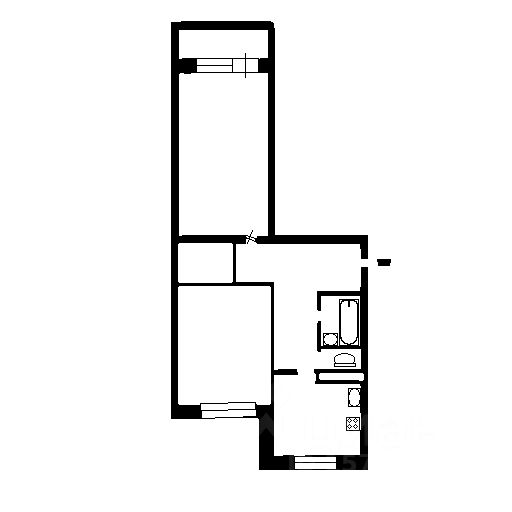 Планировка этой квартиры по данным Циан