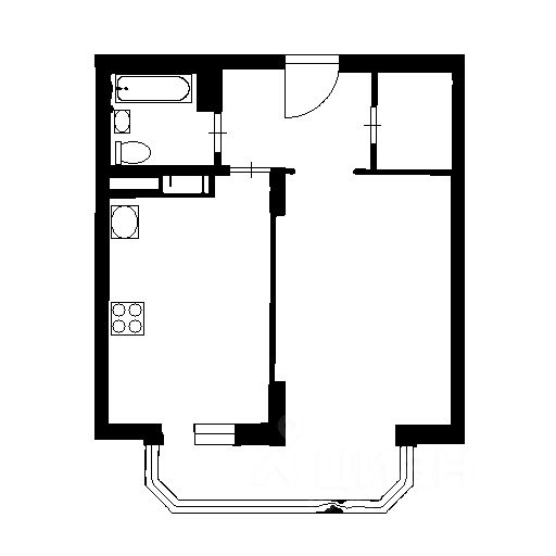 Планировка этой квартиры по данным Циан