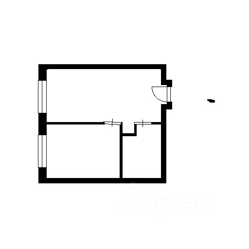 Планировка этой квартиры по данным Циан