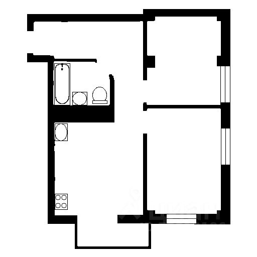 Планировка этой квартиры по данным Циан