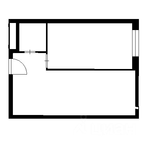 Планировка этой квартиры по данным Циан