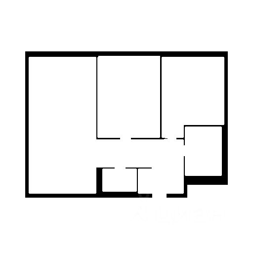 Планировка этой квартиры по данным Циан