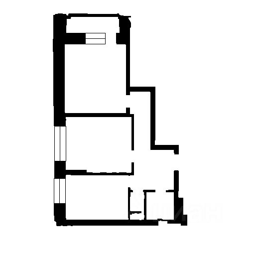 Планировка этой квартиры по данным Циан