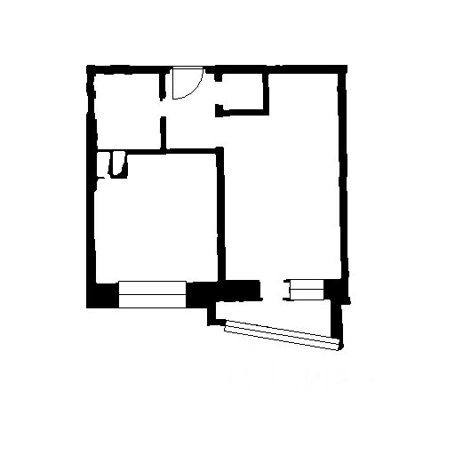 Планировка этой квартиры по данным Циан