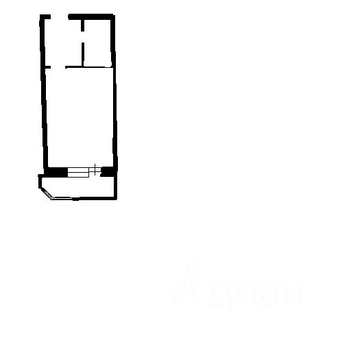Планировка этой квартиры по данным Циан