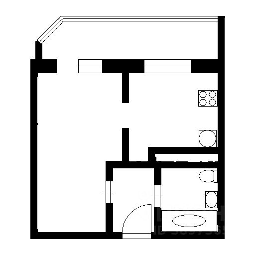 Планировка этой квартиры по данным Циан