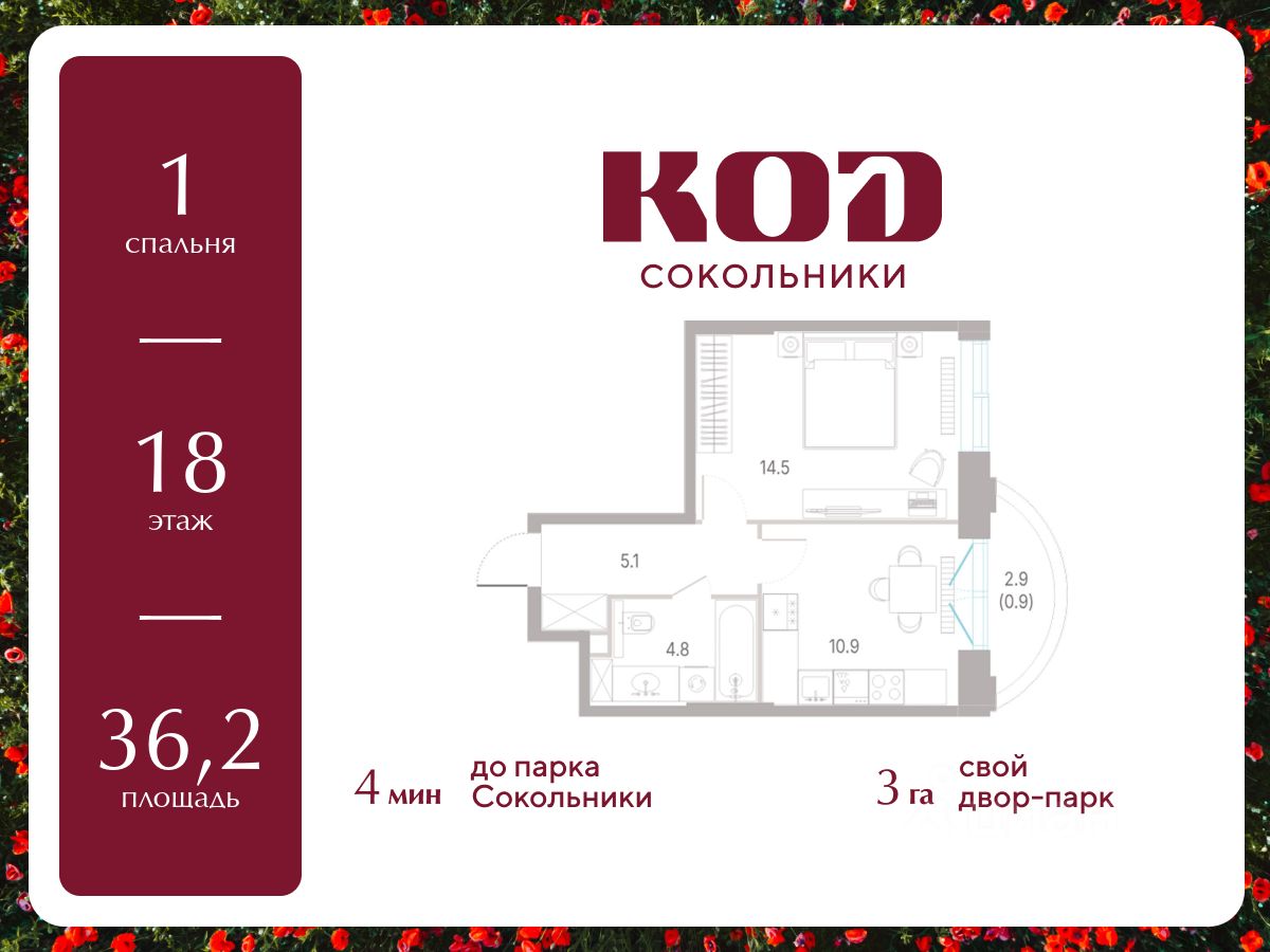 Новостройка, р-н Сокольники, Москва