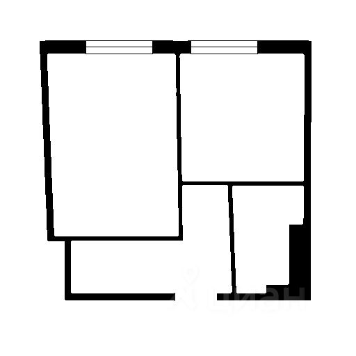 Планировка этой квартиры по данным Циан