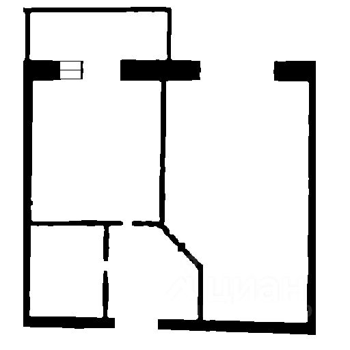 Планировка этой квартиры по данным Циан