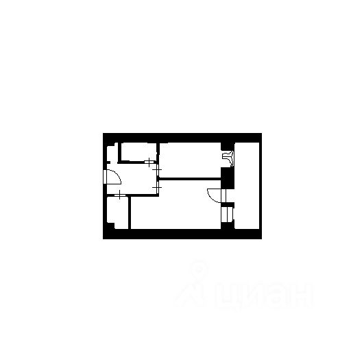 Планировка этой квартиры по данным Циан