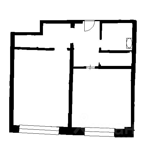 Планировка этой квартиры по данным Циан