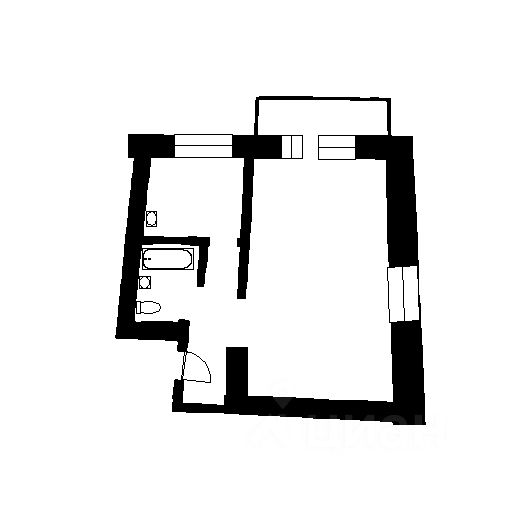 Планировка этой квартиры по данным Циан