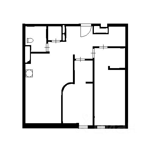 Планировка этой квартиры по данным Циан