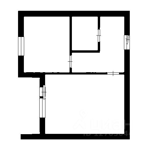 Планировка этой квартиры по данным Циан