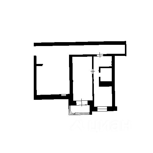 Планировка этой квартиры по данным Циан