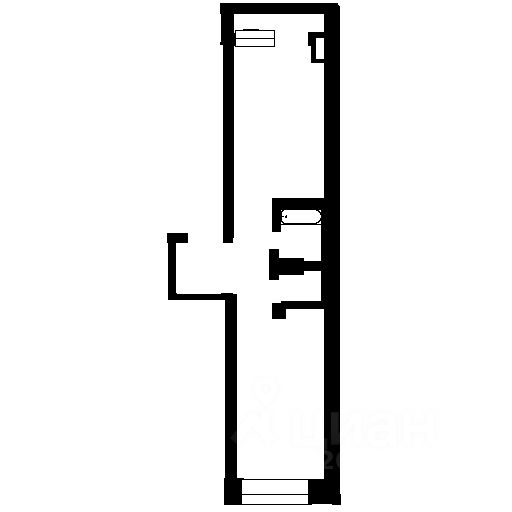 Планировка этой квартиры по данным Циан