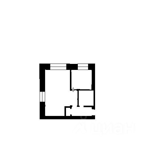 Планировка этой квартиры по данным Циан