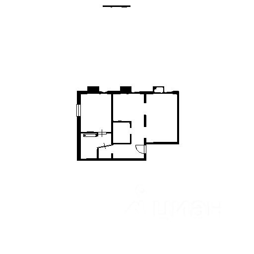 Планировка этой квартиры по данным Циан