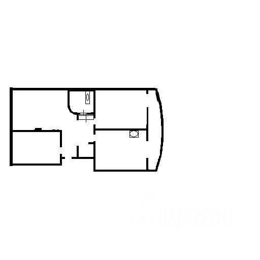 Планировка этой квартиры по данным Циан