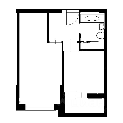 Планировка этой квартиры по данным Циан