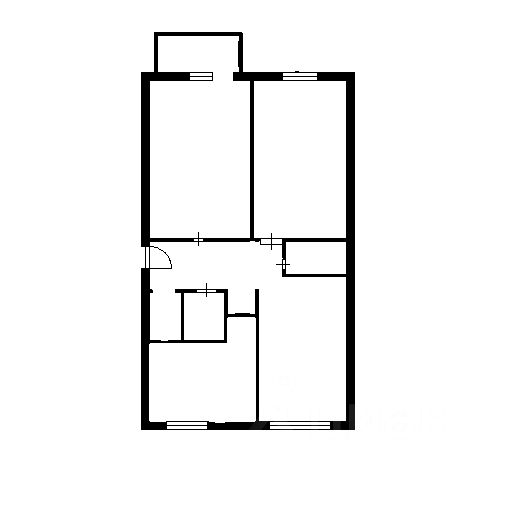 Планировка этой квартиры по данным Циан
