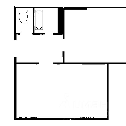 Планировка этой квартиры по данным Циан