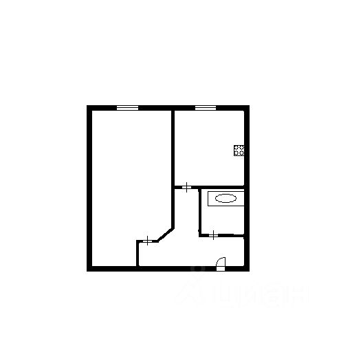 Планировка этой квартиры по данным Циан