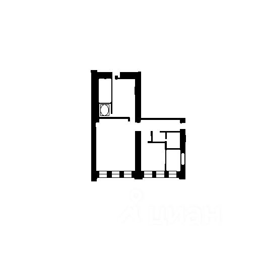 Планировка этой квартиры по данным Циан