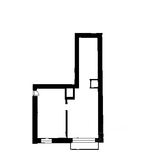 Планировка этой квартиры по данным Циан