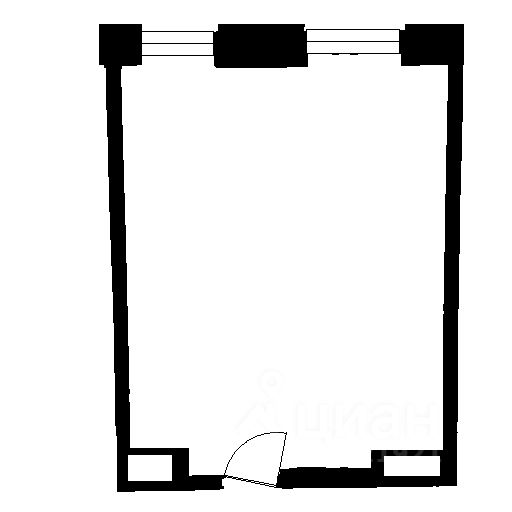 Планировка этой квартиры по данным Циан