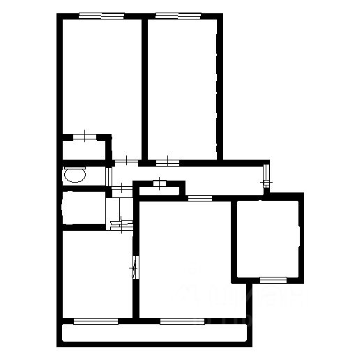 Планировка этой квартиры по данным Циан