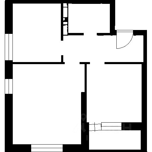 Планировка этой квартиры по данным Циан