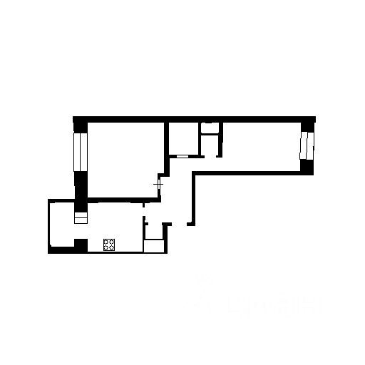 Планировка этой квартиры по данным Циан