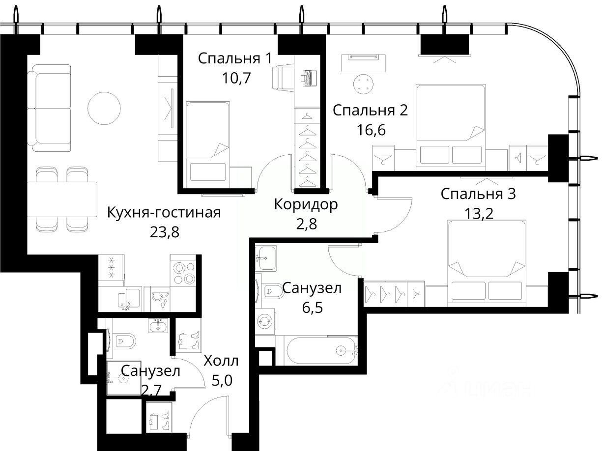 Новостройка, р-н Покровское-Стрешнево, Москва