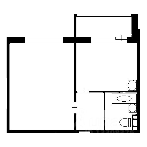 Планировка этой квартиры по данным Циан