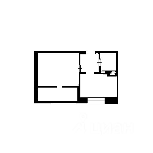 Планировка этой квартиры по данным Циан
