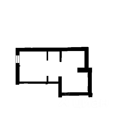 Планировка этой квартиры по данным Циан