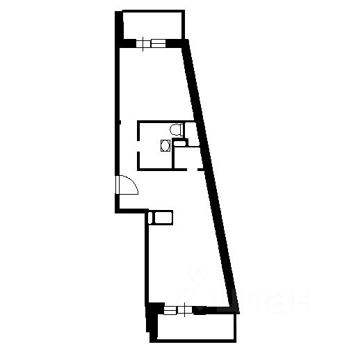 Планировка этой квартиры по данным Циан