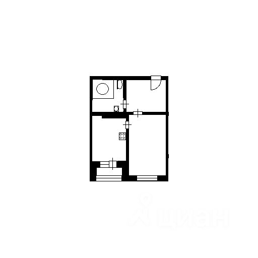 Планировка этой квартиры по данным Циан