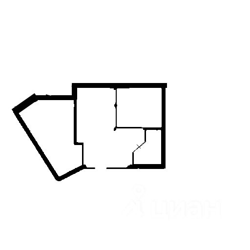 Планировка этой квартиры по данным Циан