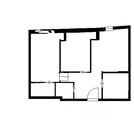 Планировка этой квартиры по данным Циан
