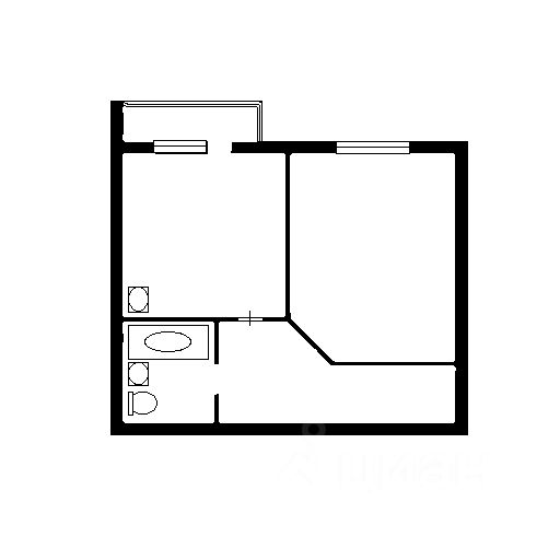 Планировка этой квартиры по данным Циан