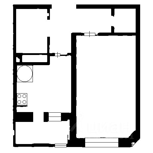 Планировка этой квартиры по данным Циан