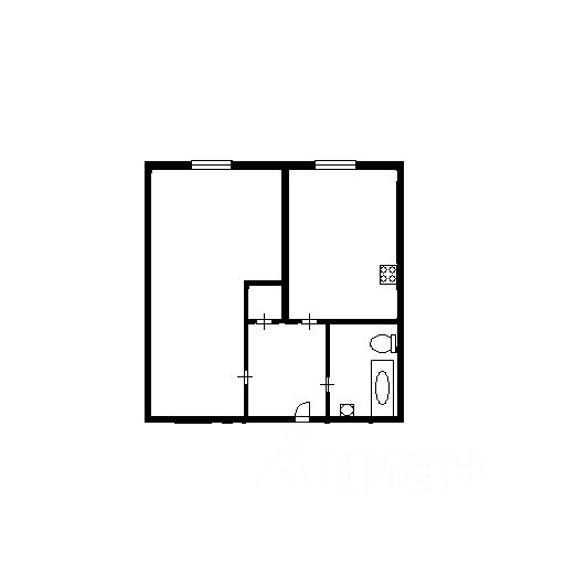 Планировка этой квартиры по данным Циан