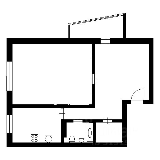Планировка этой квартиры по данным Циан