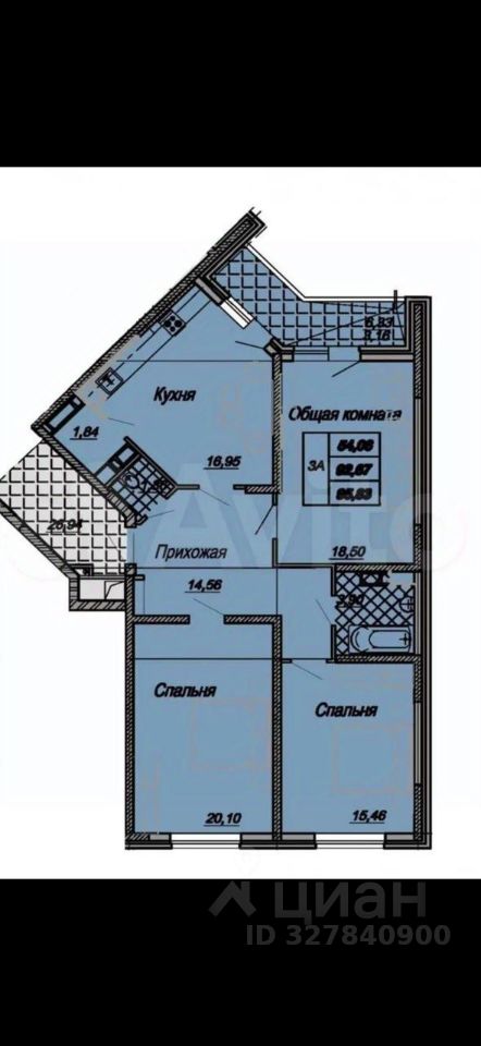 3-комн. кв., Западный, Краснодар