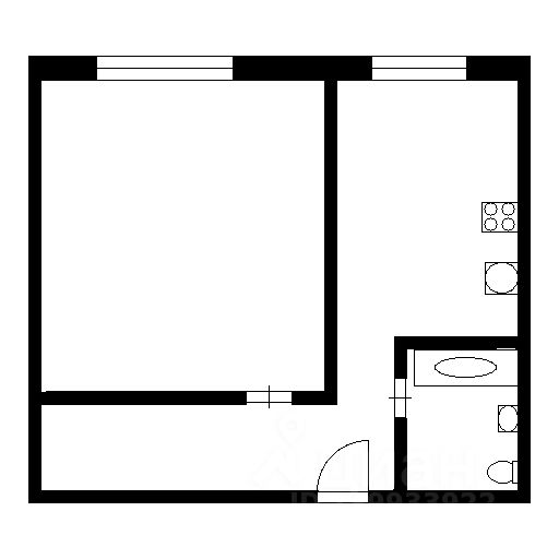 Планировка этой квартиры по данным Циан
