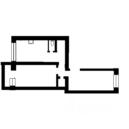 Планировка этой квартиры по данным Циан